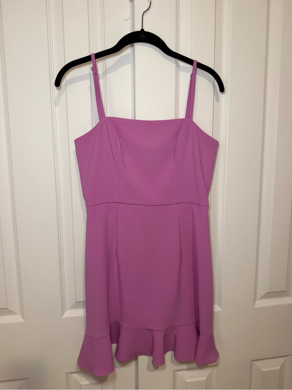 French Connection Pink Women’s Sleeveless Ruffle Hem Dress